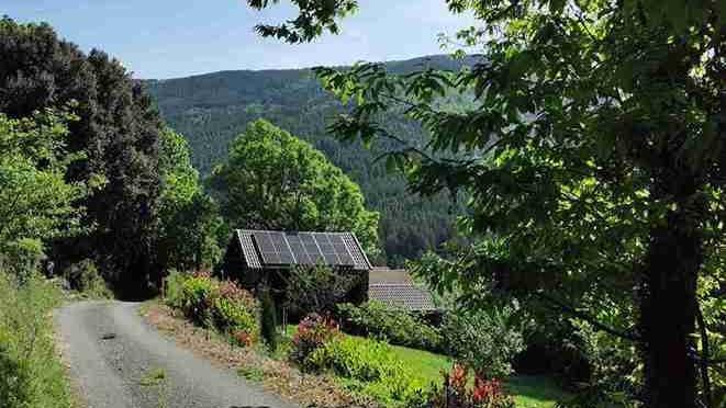 Arrive au gite Castagnere en Cévennes