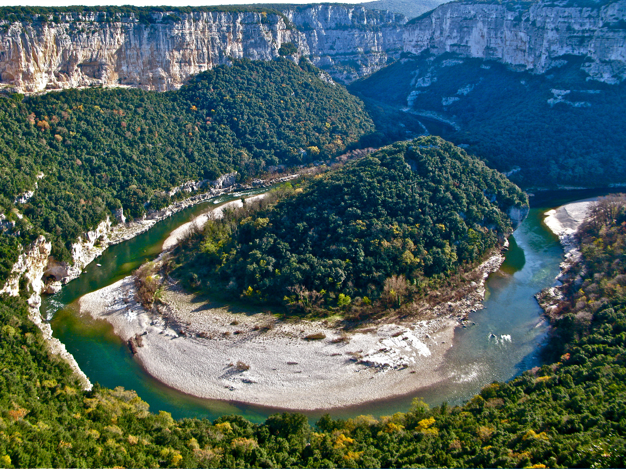 Meandre gorges ardeche