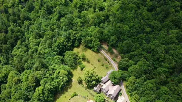 Vue Mas Castagnere en Drone